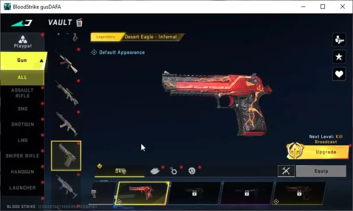 Asia|Eternal Scar-Dominator|2 Ultra Zero-HazeBlaze,Volt-Nightmare|Limit RPK-Vermillion|Many Legend Skin|Netease(BLS2376)