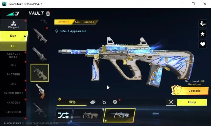 Asia|Best Starter Account|Eternal Melee Katar-Judgment|Legendary AUG-Sunrise,Deagle-Abyss,Glock-Hell|Login Netease (BLS2364)