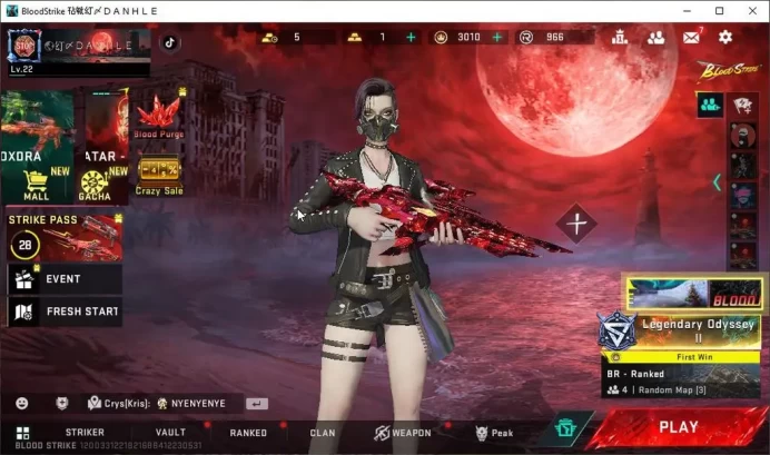Asia|ETERNAL SCAR-Dominator|Limit RPK-Vermilion|Ultra FN2000 +Collab Eva MCX|Many Legendary|Log Netease|Check SS(BLS2328)