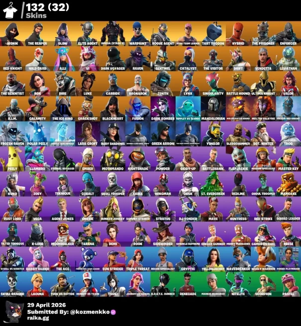 132 SKINS | IKONIK | THE REAPER | ELITE AGENT | GLOW | OMEGA