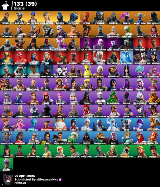 133 SKINS | THE REAPER 