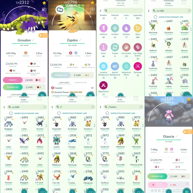 2175 Level 55 Eternatus SHUNDO Tornadus SHUNDO Raikou (if purified) Shiny Mega Rayquaza