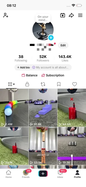 Instanly Delivery/ France Monetized 52K Real Followers+140K Real Likes Account/ Creator Rewards Program Activated/ Full Access