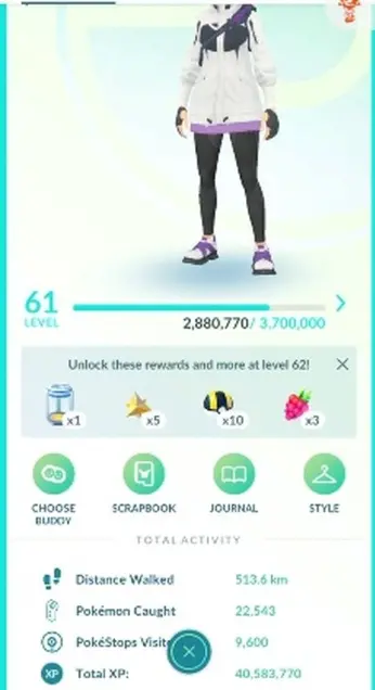 【61 LVL】 4.0M DUST | 64x Shiny |No Team |