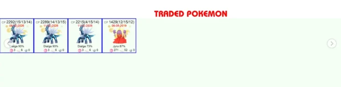 #2928 Level 70, 270 Pokemon, 181 Shiny, 13 Legend, 33 IV 100, 0 Shiny Legend, 3 Shadow Legend, Bag Items 1200, 13M Stardust