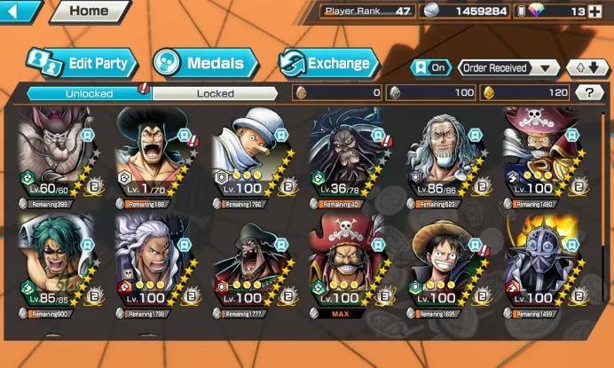 BR509-IOS+Android-Roger v1 Full Boost 52/52+Roger v2 Max+Black Beard Max+Good Medal+Support 160%+Ben Beckman Max+King Max+King Alber Max+Kaku