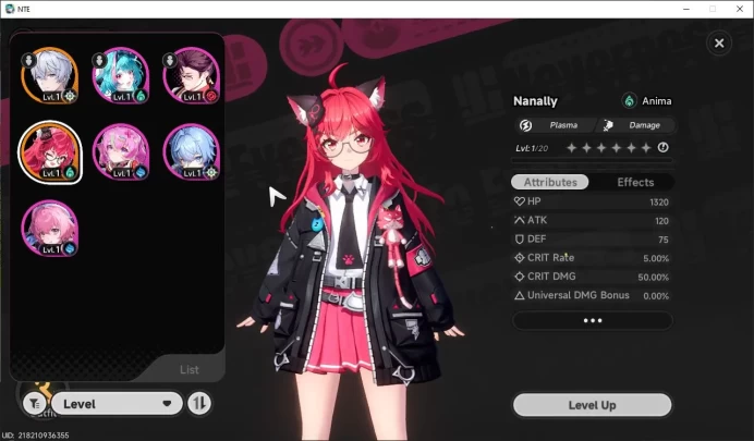 GLOBAL EU|HL 3|1 SSR Limited Nanally + 5 SR [Aurelia,Edgar,Adler,Etc]|Selector 40/50|Male MC|Log Email|Take Email(NTE765)