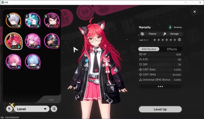 GLOBAL NA|HL 3|1 SSR Limited Nanally + 6 SR [Aurelia,Skia,Adler,Etc]|Selector 44/50|Male MC|Log Email|Take Email(NTE766)