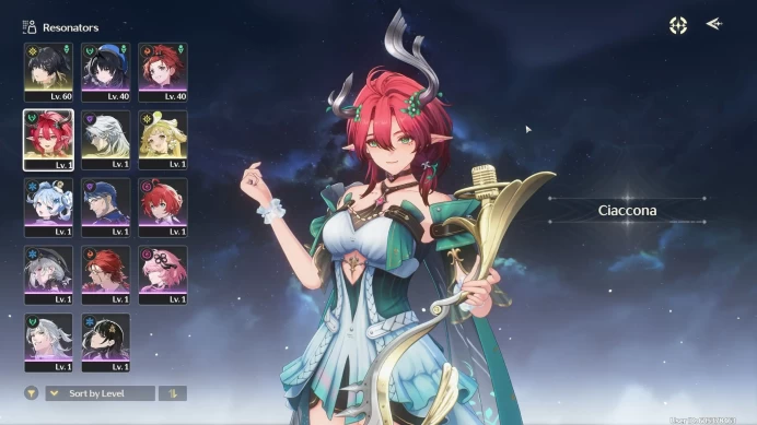 WW110//Europe Server Union Level 43 Ciaccona Woodland Aria Calcharo Verina