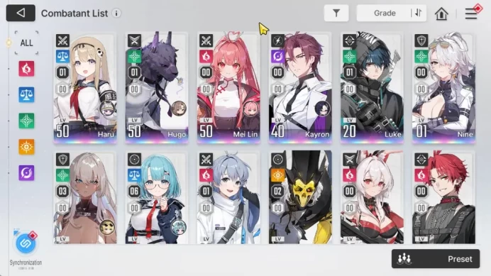 GLOBAL Lv40|6 SSR(Nine,HugoM1,HaruM1,Meilin,Luke,Kayron)+ 10SR (Cassius,Selena,Maribel,Etc)+20SR Partner|Stove|CheckSS(CZN1030)