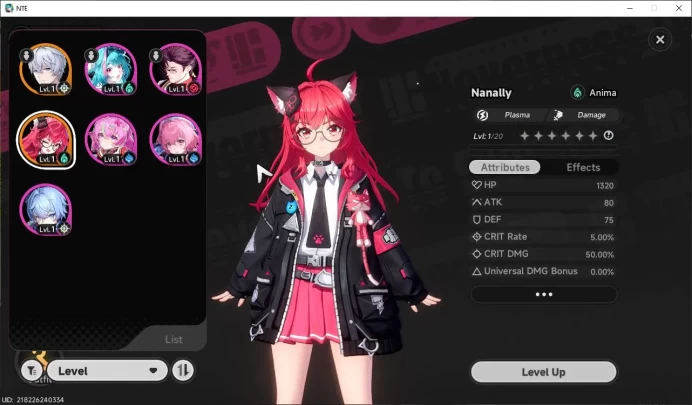 GLOBAL EU|HL 3|1 SSR Limited Nanally + 5 SR [Aurelia,Adler,Edgar,Etc]|Selector 43/50|Male MC|Log Email|Take Email(NTE771)
