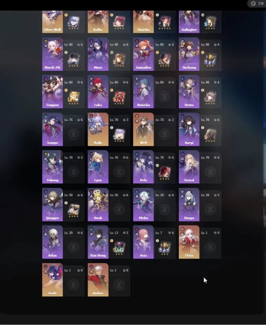 Asia|AR 60|21 Limited +7(Weapon) |Arlecch +sign,Flins,Lauma,5 Archon,Xilonen,KazuhaEtc|Bonus HSR|MC Male|Take Mail|Check(GI5409)