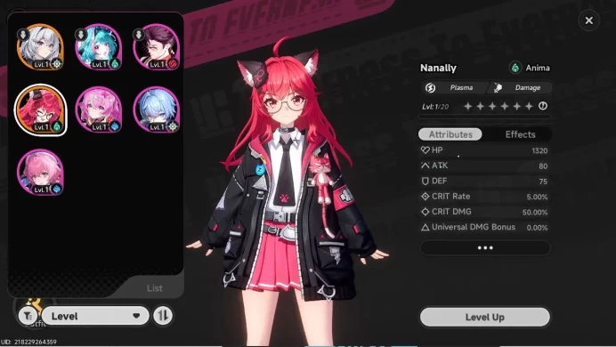 EU HL 3 | Fresh Starter Nanally + 5 SSR | Selector ON | Female MC | Log Email| Check SS ( NTE785)