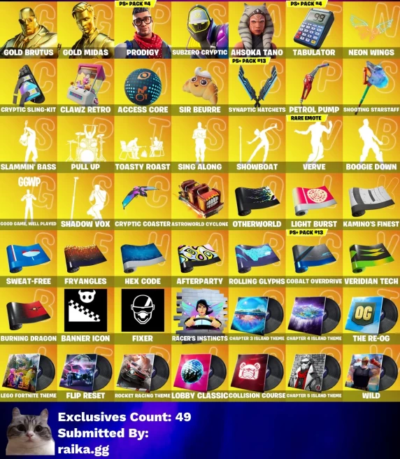 [3in1] / Instant • FN (All Platforms) • 231 skins • Gold Midas & Gold Brutus • Darth Vader • Full Access • Guarantee • Inactive • 2 Gifts