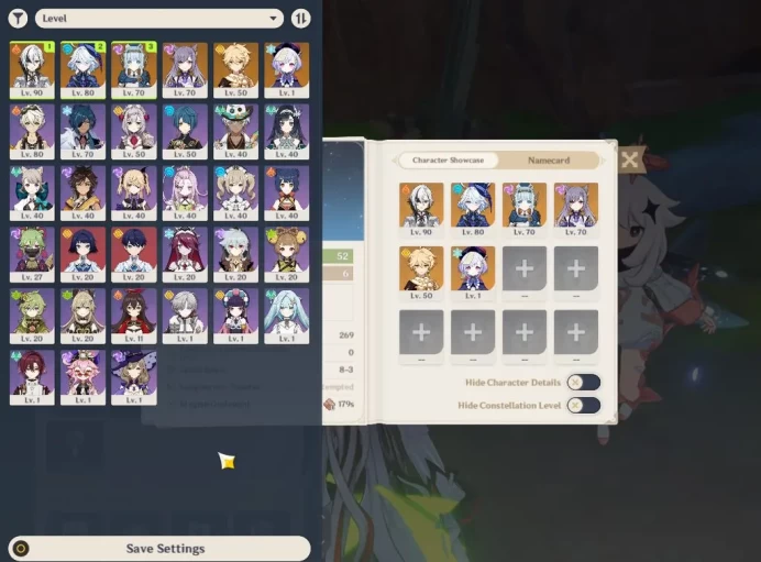 ASIA|AR 52|3 Limited+2(*5Weapon)|Arlecchino+Sign,Furina,Ineffa|MC Male|FR25|TakeMail|(GI6093)