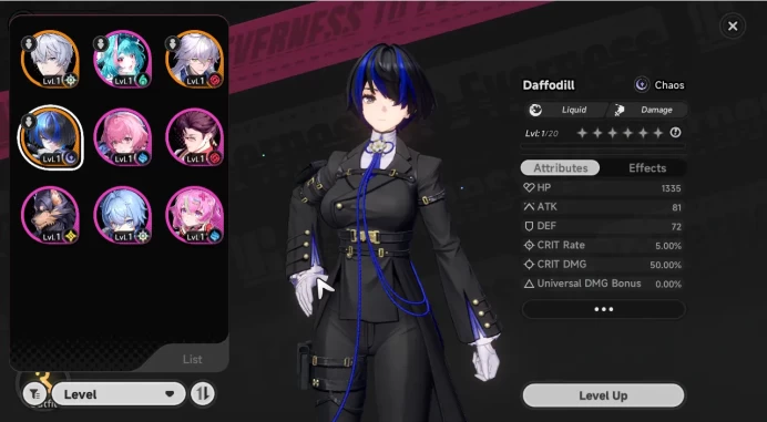 GLOBAL NA|HL 3| 2 SSR (Baicang,Daffodill)| 6 SR (MintA1,AdlerA1,HanielA2,etc) |Male MC|Log Email|Take Email (NTE804)
