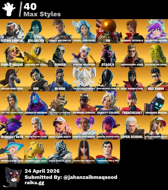 [PC/PSN/XBOX] 98Skins *40 Max styles*| Mandalorian,Sub-Zero(MK3),Superman,Robin,Ziggy,Dupli-Kate,Valentina,Philip J.FRY |Full Access