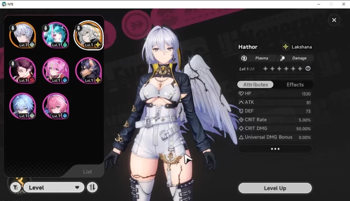 GLOBAL EU|HL 3|1 SSR [Hathor] + 2 S Arc|6 SR [MintA2,Haniel,Adler,Etc]|Selector 43/50|Male MC|Log Email|Take Email(NTE819)