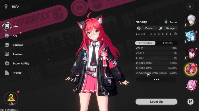 GLOBAL EU|HL 3| 1 SSR (Nanally) + 1 Selector On| 5 SR (Mint,Adler A2,Haniel A2,etc) |male MC|Log Email|Take Email (NTE813)