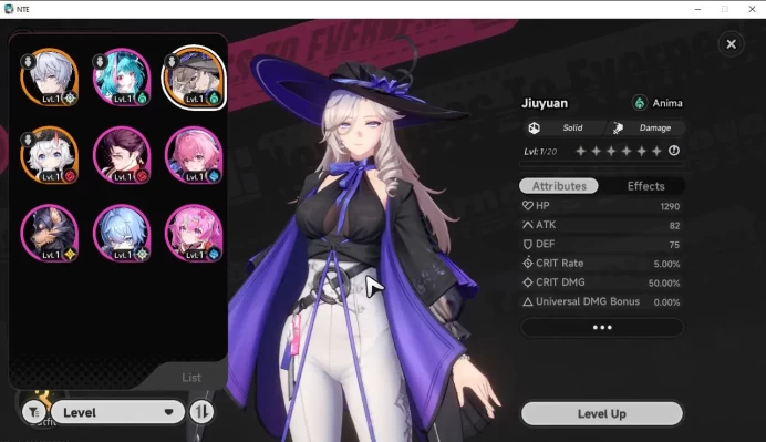 GLOBAL EU |HL 3| 2 SSR [Jiuyuan,Sakiri] | 6 SR [Mint,Haniel,Adler,Etc] |Selector 43/50|Male MC|Log Email|Take Email(NTE824)