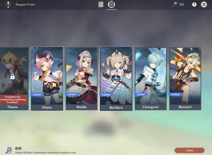 ASIA|AR 45|2 Limited+2(*5WEP)|Linnea+Sign,Varka,JeanC1,Mona,Diluc,Dehya|BD UNSET|Mc Male|TakeMail|Check(GI6105)