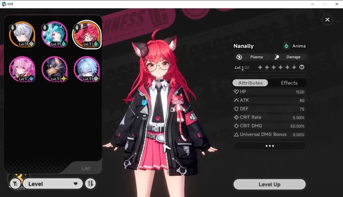 GLOBAL EU|HL 3|1 SSR Limited Nanally|1 S Arc|4 SR [Mint,Haniel,Edgar,Edgar]|Selector43/50|Male MC|Log Email|Take Email(NTE833)