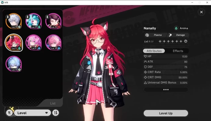 GLOBAL EU |HL 3| 1 SSR Limited Nanally | 5 SR [Mint,Haniel,Adler,Etc] |Selector36/50|Male MC|Log Email|Take Email(NTE832)