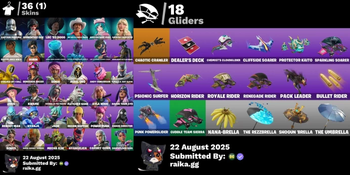 [Rent Cheap Accounts for 14 Days] 50 skins | Captain Phasma | Apprentice Evie | LBC '93 Dogg | Die With A Smile Bruno	NSL15