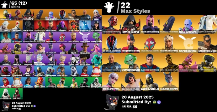 [Rent Cheap Accounts for 14 Days] 65 skins | Subzero Cryptic | Cryptic Sling-kit | Scribble's Sailer | Cryptic Coaster	NSL18
