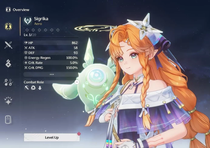 WW79 5* Sigrika + 5* Lynae + 5* Iuno + 5* sign Moongazer's Sigil + Encore C1 + Calcharo + Verina