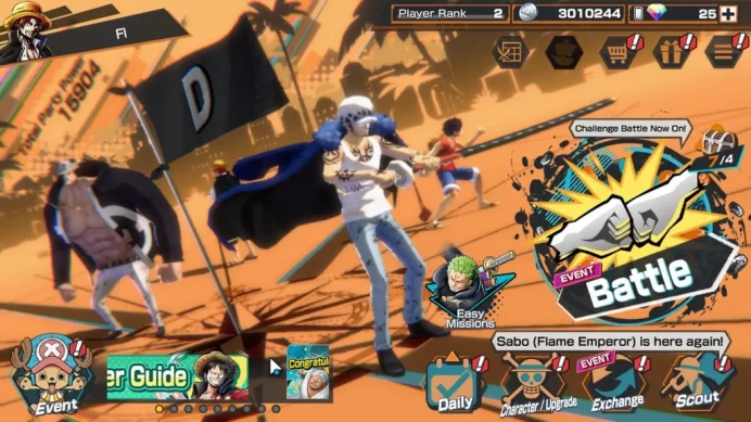 Global|3EX 1Max|TGP Edward Mewgate,WI Trafalgar Law,BMO Kid&Law|Rank 2|Log TF Data|Check SS(OPBR2342)