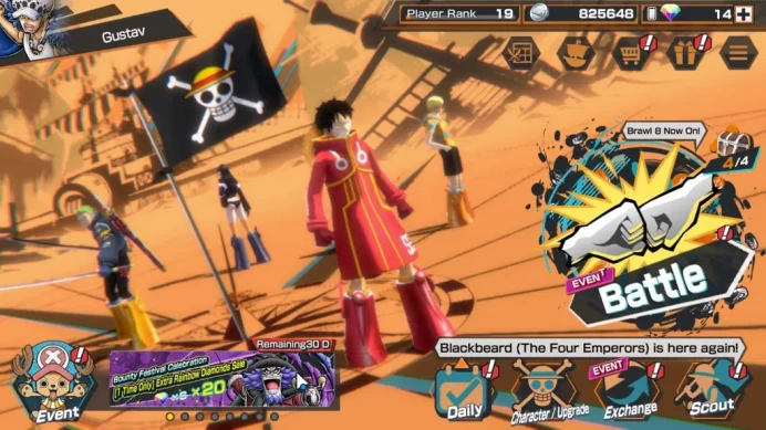 Global|3EX 1MAX|5Elder Nusjuro,WI Trafalgar Law,BMO Kaido|Rank19|Bandai|Check(OPBR2306)