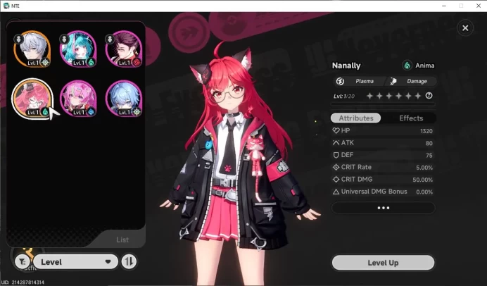 GLOBAL EU |HL 3| 1 SSR Limited Nanally | 4 SR [Adler,Edgar,Haniel] |Selector 40/50|Male MC|Log Email|Take Email (NTE835)