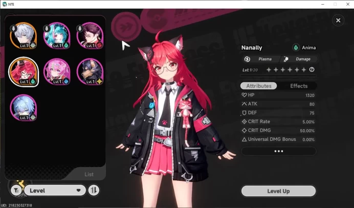GLOBAL EU |HL 3| 1 SSR Limited Nanally + 5 SR [Skia,Adler,Edgar,Haniel] |Selector 40/50|Male MC|Log Email|Take Email (NTE837)