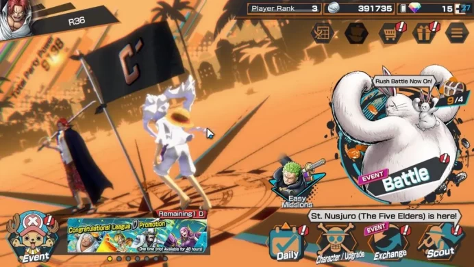 Global|4 EX|Divine Departure Shanks,Film Red Shanks,Daimyo Of Kuri Kozuki Oden,G5 Monkey D.Luffy|Rank 3|Bandai|CheckSS(OPBR2232)