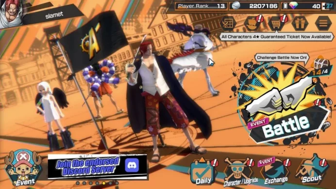 GLOBAL|6 EX| T5E St.Ethanbaron,AF ROB Lucci,S-Snake,Divine Shanks,DK Kozuki Oden,FILM RED Shanks |Rank 13|LogBandai|(OPBR2197)