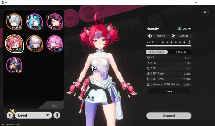 GLOBAL EU |HL 3| 2 SSR Limited Nanally Awk 1 + Phoenix Skin, Baicang |4 SR|Selector 43/50|Male MC|Log Email|Take Email(NTE848)