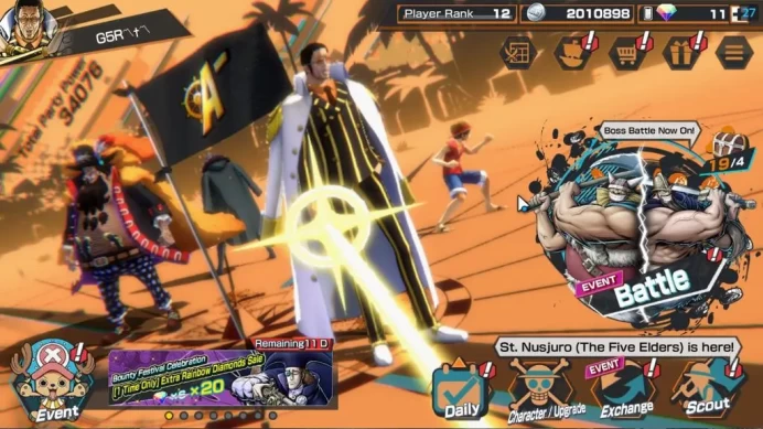 Global| 5 EX| AM Sword[Borsalino],T4E Marshall D.Teach,KING Gol D.Roger,BP Kuzan,GP Edward Newgate |Rank 12|LogBandai|(OPBR2115)