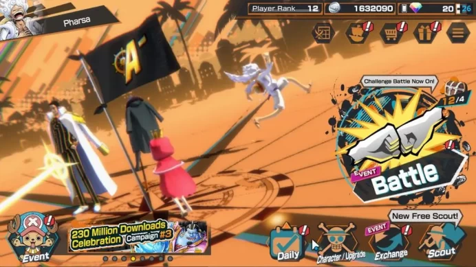 Global|5 EX|5 Elder St.Saturn,AMS[Borsalino]G5 Monkey D.Luffy,BP Kuzan,HP Charlotte Linlin|Rank 12|Log Bandai|(OPBR2068)