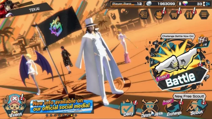 Global|7 EX|TFE Marshal D.Teach,5 Elder St.Saturn,Gp Gol D.Roger,FilmZ Zephir,G5 Monkey D.Luffy,Etc|Rank12|Log Bandai|(OPBR2067)