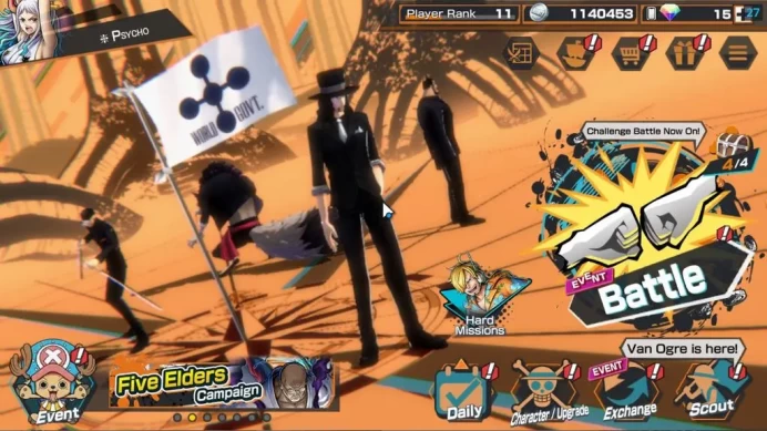 Global|6 EX|5 Elder St.Saturn,Bp Kuzan,BMO Kaido,FlimZ Zephir,HP Charlotte Linlin,Kaido Son yamato|Rank 11|LogBandai|(OPBR2038)