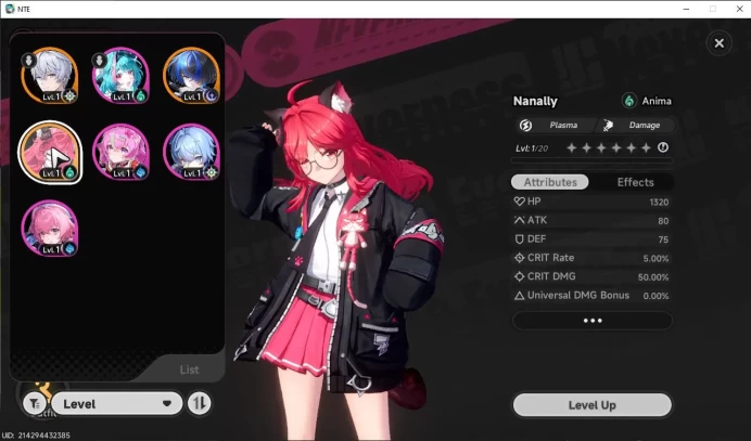 GLOBAL EU |HL 3| 2 SSR Limited Nanally & Daffodill |4 SR [Aurelia,Haniel,Etc]|Selector 30/50|Male MC|Log Email|Take Email|NTE852