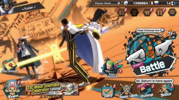 Global|3 EX|BP Kuzan,AMS[Borsalino],Gear5 Monkey D.Luffy|Rank 3|LogBandai|CheckSS(OPBR1985)