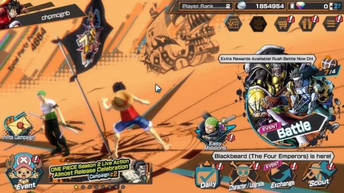 Global|4 EX|5Elders Saturn,Onigashima Zoro,PB Kuzan,[Borsalino]|Rank 2|LogBandai|CheckSS(OPBR1937)