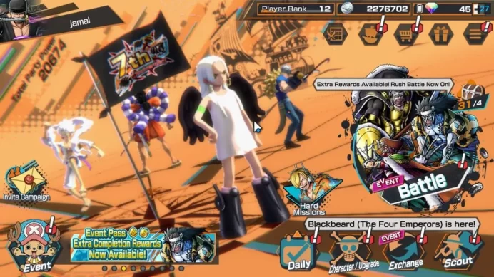 Global| 4 EX 1 MAX|Raid Onigashima Roronoa Zoro,G5 D.Luffy,Seraphim Snake,Daimyo Kozuki Oden|Rank 12|LogBandai|CheckSS(OPBR1929)
