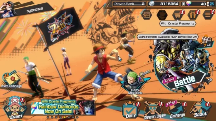 Global|5 EX|T5E St.Jaygarcia,TFE Marshal D.Teach,KING D.Roger,Blackbeard Kuzan,Zephyr|GF 500+|Rank 2|LogBandai|CheckSS(OPBR1922)