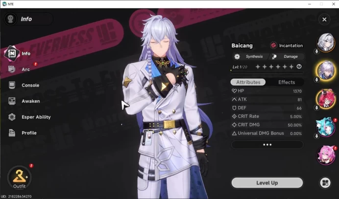 GLOBAL NA |HL 4| 2 SSR Limited Nanally & Baicang |5 SR [Haniel,Edgar,Etc]|Selector 40/50|Female MC|Log Email|Take Email|(NTE862)