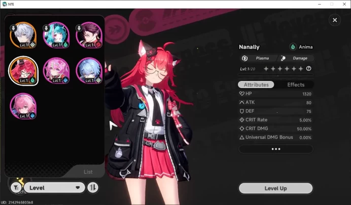 GLOBAL EU |HL 3| 1 SSR Limited Meta Nanally |5 SR [Aurelia,Haniel,Edgar,Etc]|Selector 40/50|Male MC|Log Email|Take Email|NTE866
