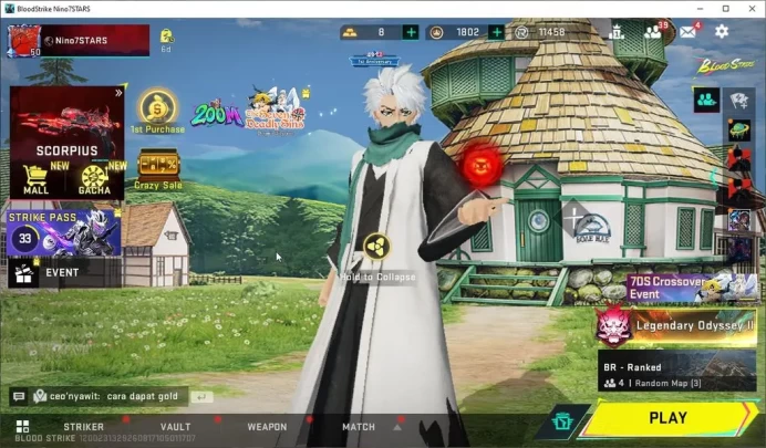 ASIA|Colab 7DS[AK47,Karl98,QBZ95],BLEACH[Lv3 UZI+MELE Zenpakuto,Toshiro,Byakuya],EVA MCX,Aniv FAL-Draco|6 ULTRA|NetEase(BLS4149)