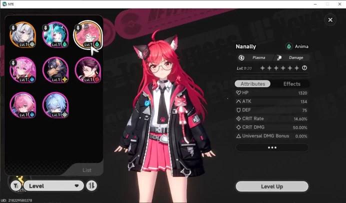 GLOBAL NA |HL 3| 1 SSR Meta Nanally+Sign | 6 SR [Adler,Haniel,Edgar,Skia,Etc]|Selector ON|Female MC|Log Email|Take Email|NTE880